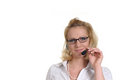 Free Woman With Headset Royalty Free Stock Photos - 9389548
