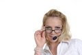 Free Woman With Headset Stock Photos - 9389653