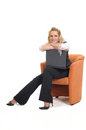 Free Woman With A Notebook Royalty Free Stock Photography - 9389687