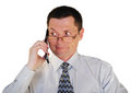 Free Man In Glasses With A Cell Phone Royalty Free Stock Photography - 9393217