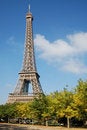 Free Eiffel Tower In The Blue Sky Stock Images - 9396164