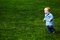 Free Toddler Running On Green Grass Stock Image - 942331
