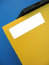 Free Empty Label On Yellow Folder Stock Photo - 946910