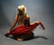 Free Young Woman Posing In Erotic Style With Red Scarf Royalty Free Stock Photography - 949707
