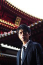 Free Smart Asian Man In Temple Stock Photography - 9408992