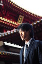 Free Asian Man In Temple Royalty Free Stock Images - 9409009