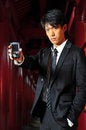Free Asian Man In Temple Stock Image - 9409271