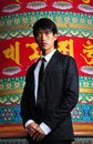 Free Smart Asian Man In Temple Stock Photo - 9409350