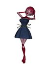 Free Sexy Female Robot 3D Render Royalty Free Stock Images - 9412399