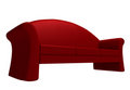 Free Isolated Red Couch Royalty Free Stock Image - 9420556
