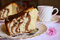 Free Homemade Cake Wth Chocolate Ona Dark Bckg Stock Photography - 9475282