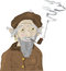Free Man Smoking Pipe Royalty Free Stock Photos - 9495568