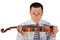 Free Man With A Age-old  Violin Stock Images - 9502224