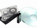 Free Audiocassettes,cd Discs And Mp3 Player Royalty Free Stock Photo - 9548285