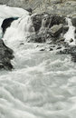 Free Glacial Flow With Waterfall Royalty Free Stock Photos - 961678