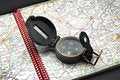 Free Compass On The Map Stock Photo - 966140