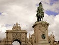 Free Praca Do Comercio In Lisbon Royalty Free Stock Photography - 966257