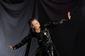 Free Dancer In Black Vinyl Royalty Free Stock Photos - 967888