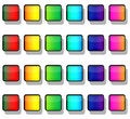 Free Rainbow Button Squares Royalty Free Stock Photos - 9735548