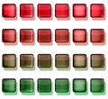 Free Red And Green Button Squares Stock Photography - 9735802