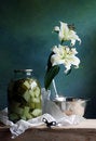 Free Lily And Preserves Food Royalty Free Stock Photo - 9736935