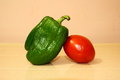 Free Two Friends-capsicum And Tomato Royalty Free Stock Photography - 9794567