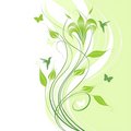 Free Floral Green Background Royalty Free Stock Image - 9800906