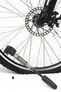 Free Wheel Of A Bicycle And The Pump Royalty Free Stock Image - 9801256