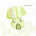 Free Illustration With Mushroom-house Royalty Free Stock Images - 9803759