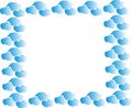 Free Hand-painted Border Of Blue Clouds Royalty Free Stock Images - 9814909