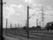 Free Industrial High Voltage Power Lines And Train Tracks Stock Photos - 997263
