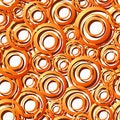 Free Seamless Orange Ring Pattern Royalty Free Stock Photos - 9907188