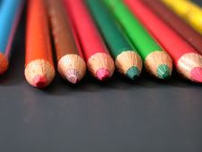 Colored Pencils, Dead On! Royalty Free Stock Photo