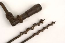 Antique Brace And Bits Stock Image