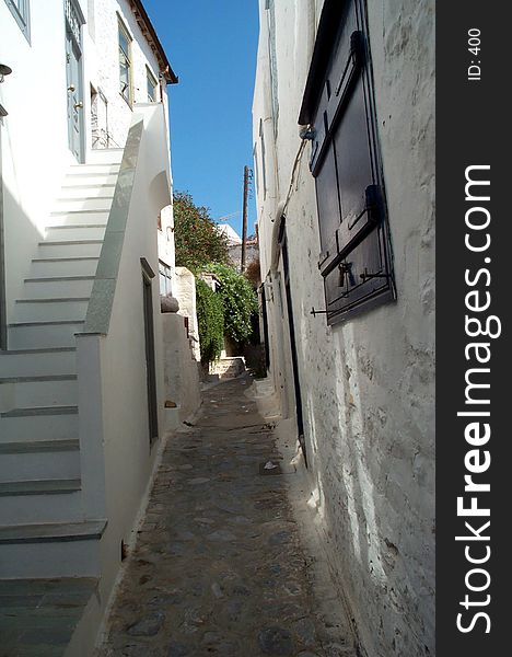 Alley in a mediterranean village