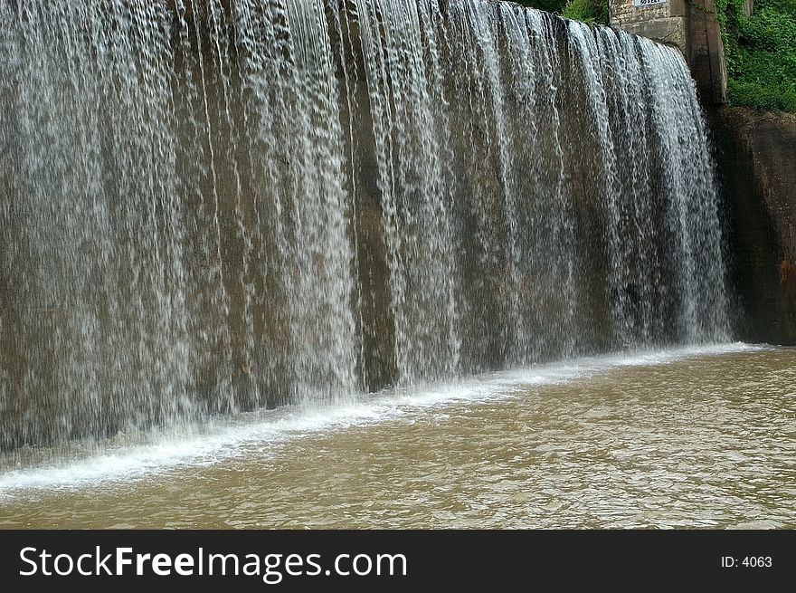 View Of A Dam  - Waterfall