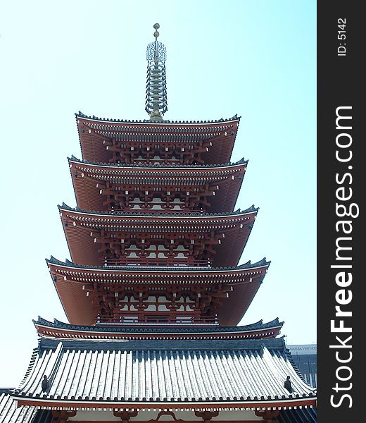 Five Stories Pagoda - Straight View