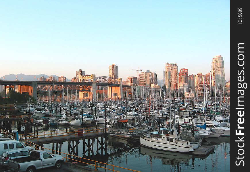 A nice picture of Vancouver Harbour just before sunset. A nice picture of Vancouver Harbour just before sunset.