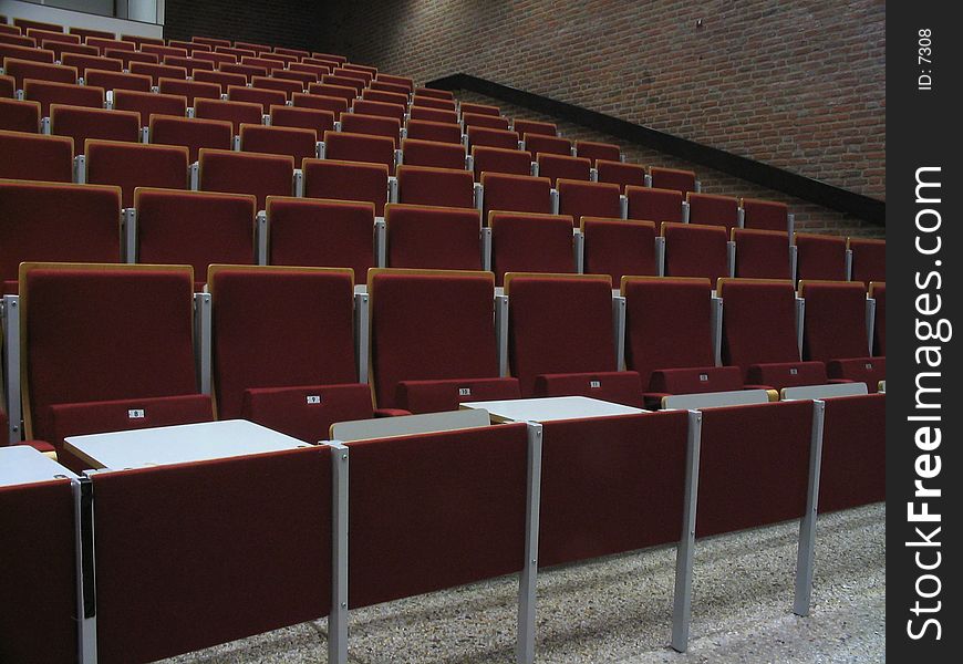 Empty theatre for college. Empty theatre for college
