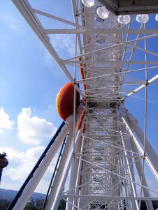 Inside Giant Wheel Stock Image