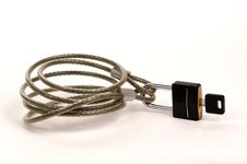 Lock And Cable Stock Images