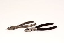 New Side Cutters/old Side Cutters Royalty Free Stock Photography