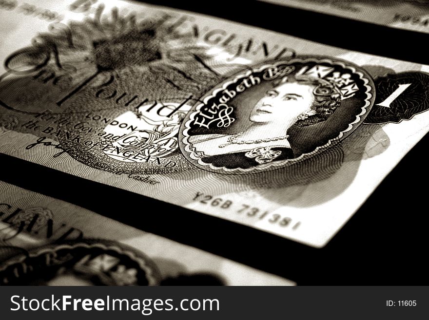 Old British Banknotes - Sepia