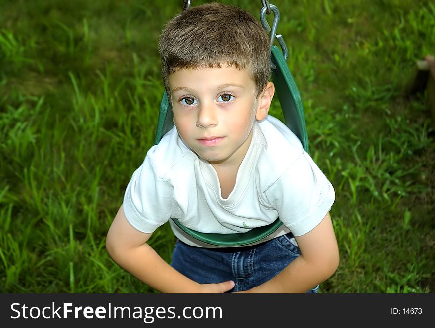 Child on Swing