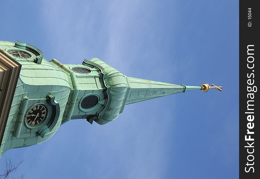 Church steeple in Hamburg, Germany. Church steeple in Hamburg, Germany.