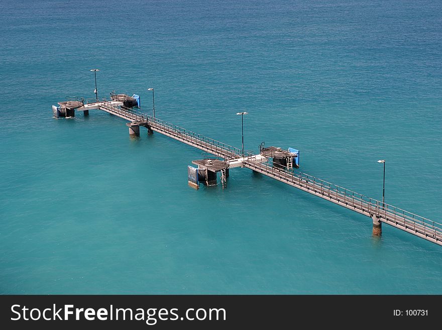 Empty pier for big ships/cruise ships