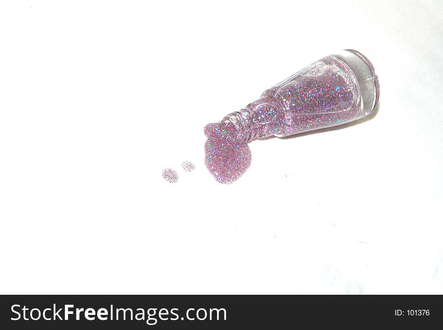 Spilled glitter