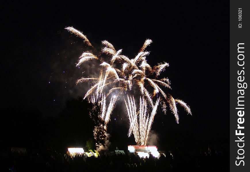 White fireworks