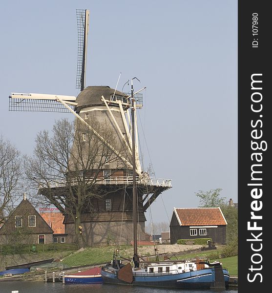 Dutch windmill in Harderwijk