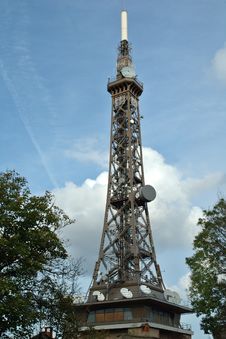 Telecommunication Tower : The Eiffel Tower S Little Sister Stock Image